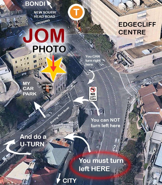 directions to Jom photo car parking lot