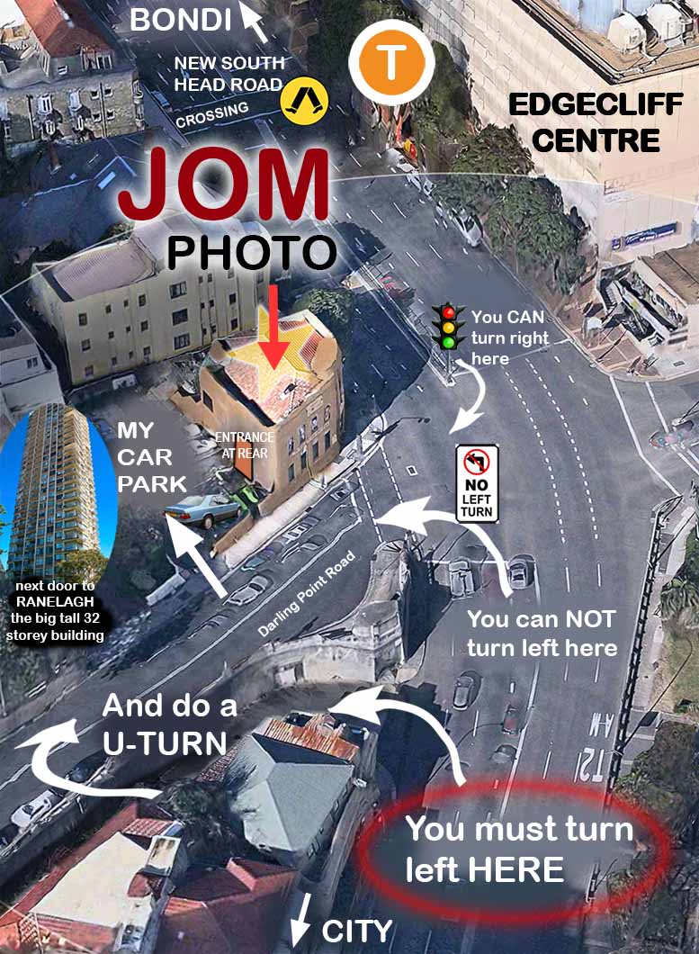 directions to Jom photo car parking lot