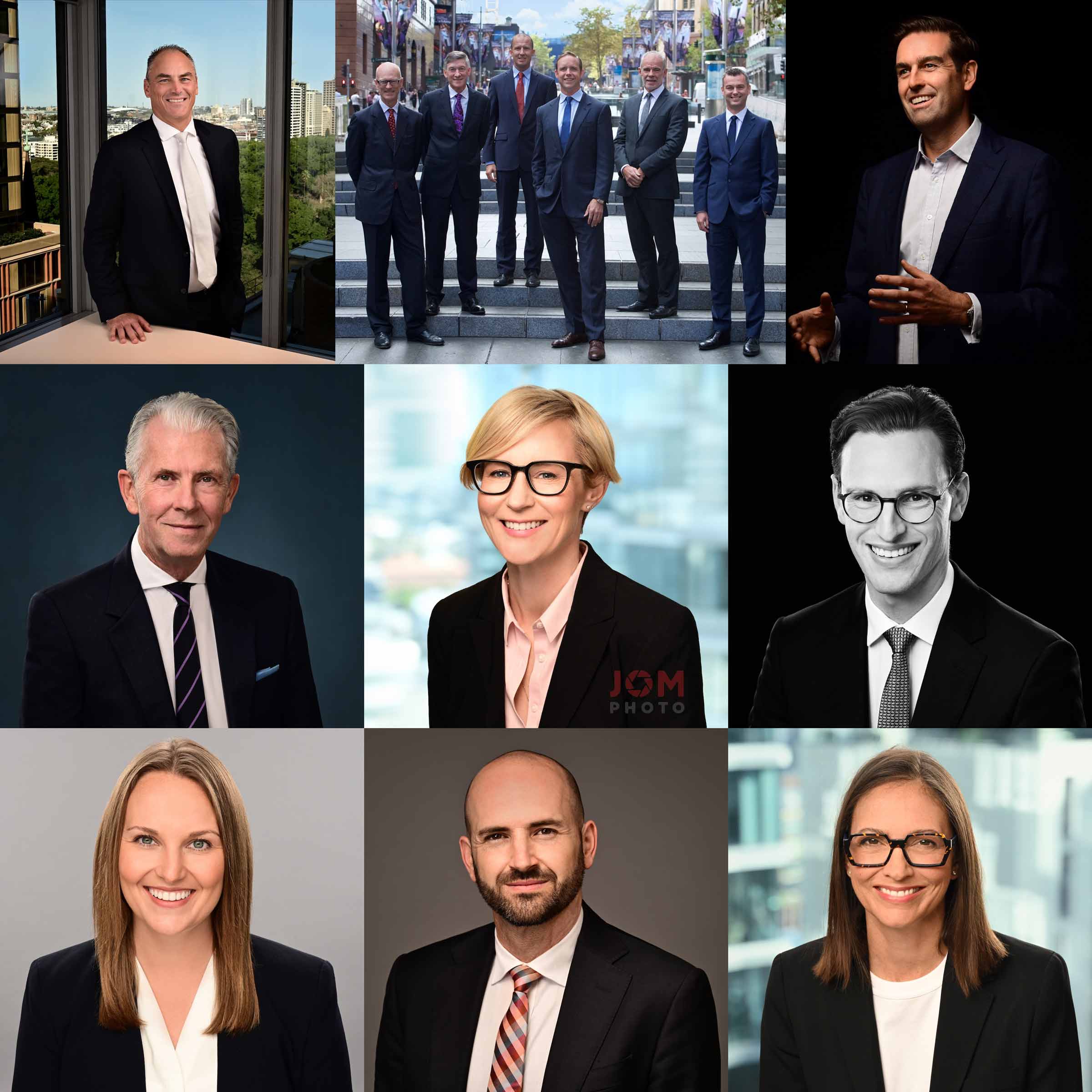 Samples of corporate headshots by Jom