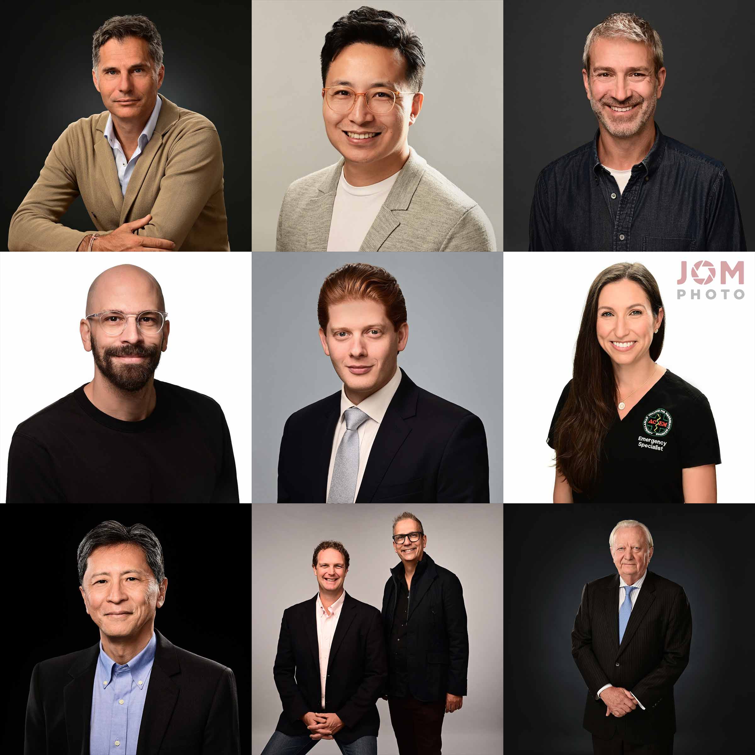 Samples of corporate headshots by Jom